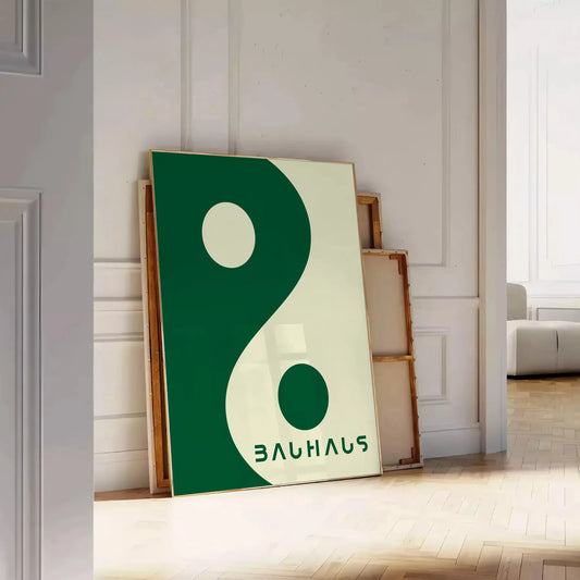 space Bauhaus wall art poster vibrant modern print perfect gift lovers unique touch room various sizes A4 cm impressive A0 walls timeless artwork today