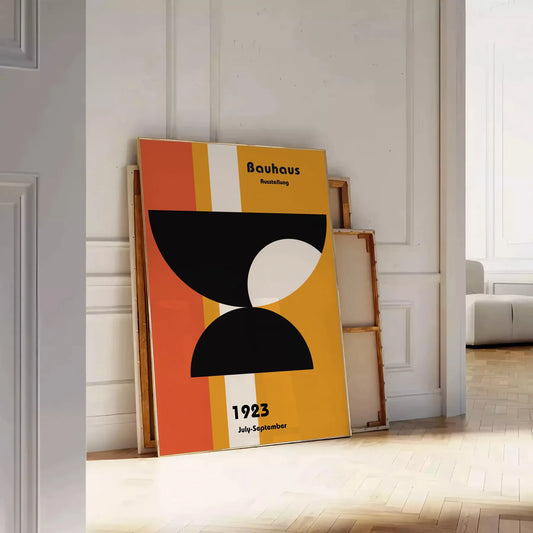 space stunning Bauhaus art poster perfect room captivating wall unique gift design lovers decor sizes A4 cm A0 creativity today