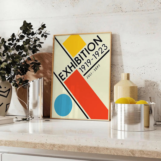 space Vintage Bauhaus Poster stunning tribute art captivating wall piece perfect gift enthusiasts print decorative frame timeless addition decor