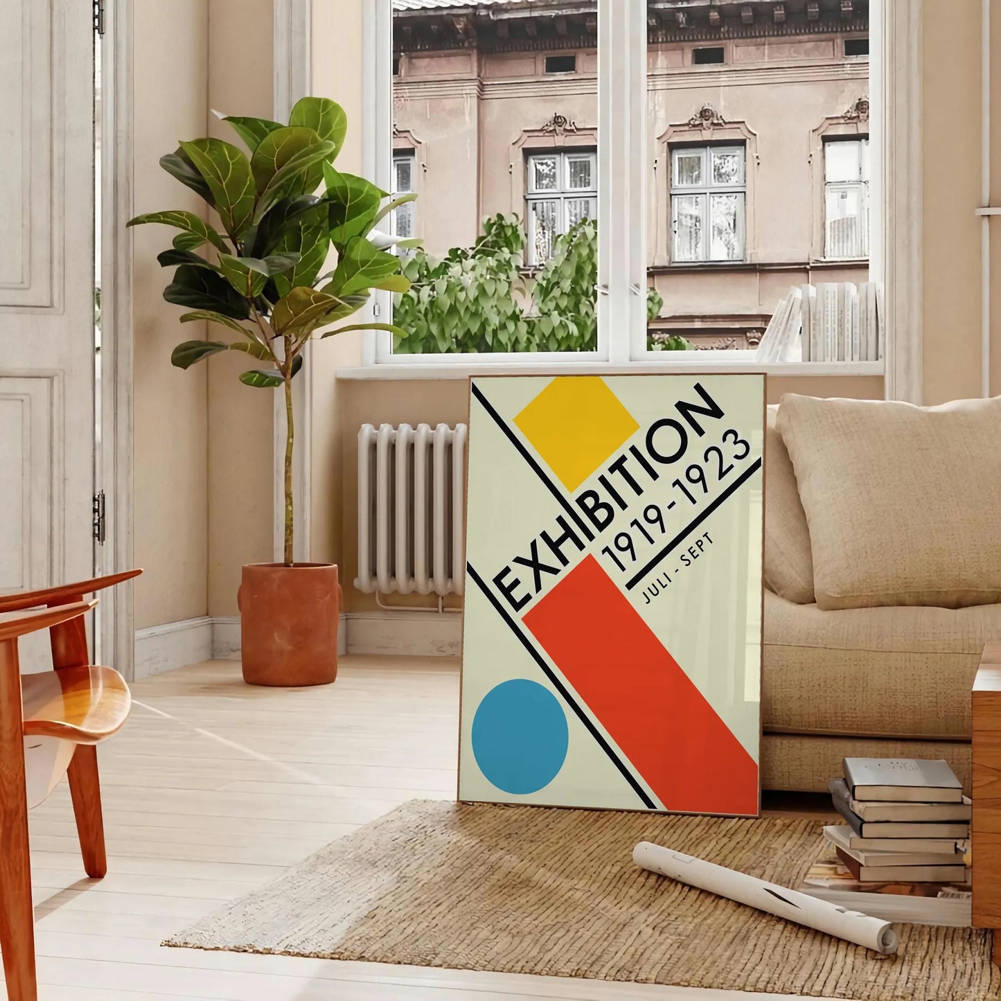 space Vintage Bauhaus Poster stunning tribute art captivating wall piece perfect gift enthusiasts print decorative frame timeless addition decor