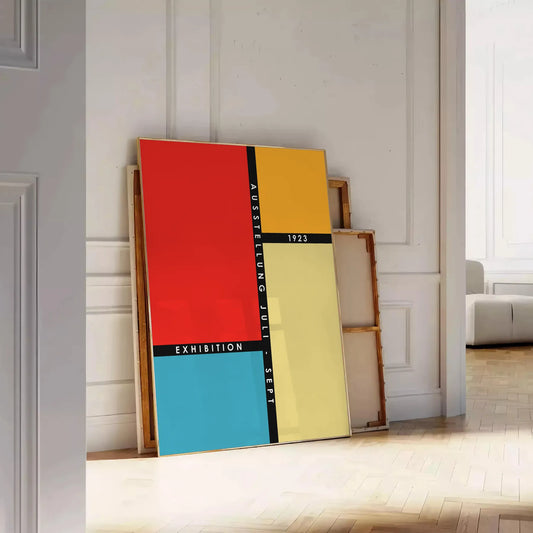 space stunning Bauhaus art poster unique wall print modern minimalism room stylish gift design lovers sizes A4 cm A0