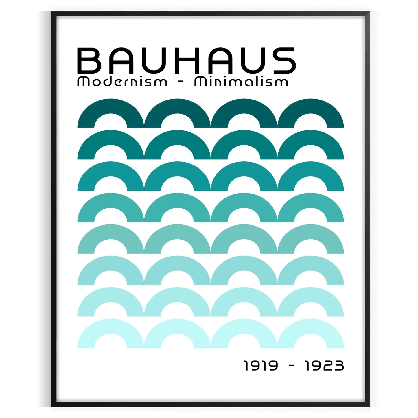 timeless elegance Bauhaus art black white poster exquisite wall artwork ideal gift enthusiasts modern decor space prints available framed frameless options