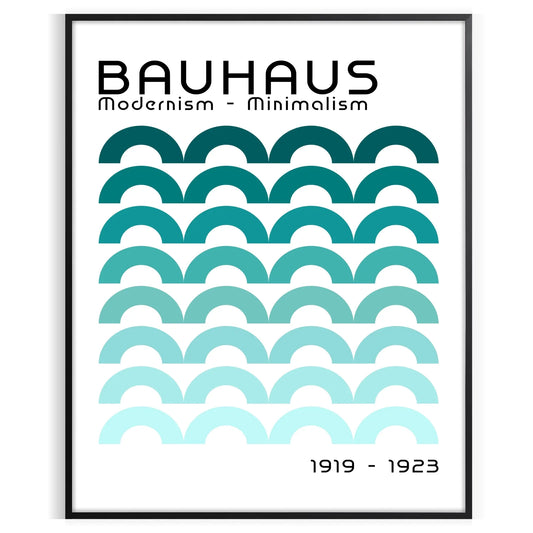 timeless elegance Bauhaus art black white poster exquisite wall artwork ideal gift enthusiasts modern decor space prints available framed frameless options