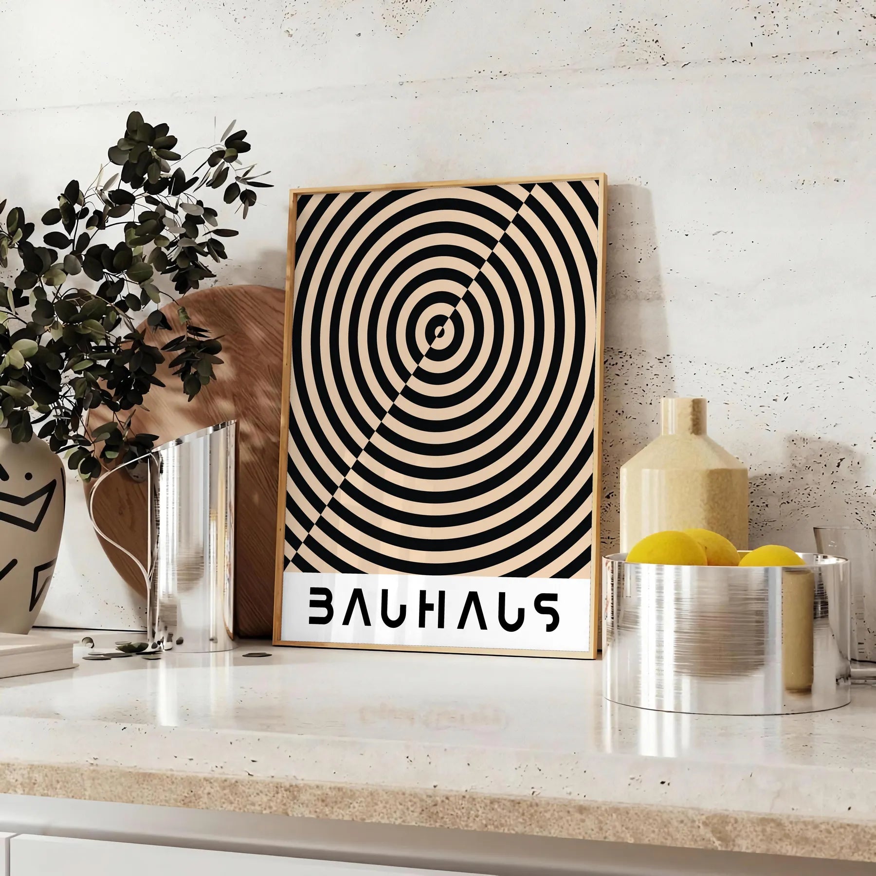 Poster space stunning Bauhaus art prints modern posters iconic minimalist design home office unique wall gift sizes A4 cm A0