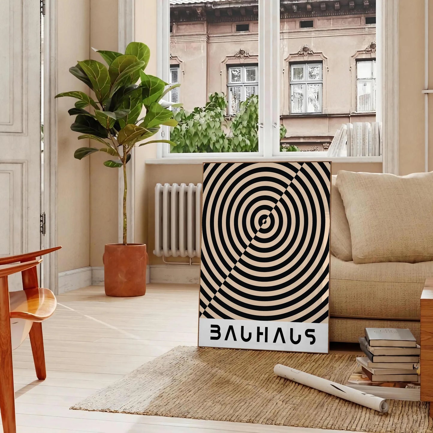 Poster space stunning Bauhaus art prints modern posters iconic minimalist design home office unique wall gift sizes A4 cm A0