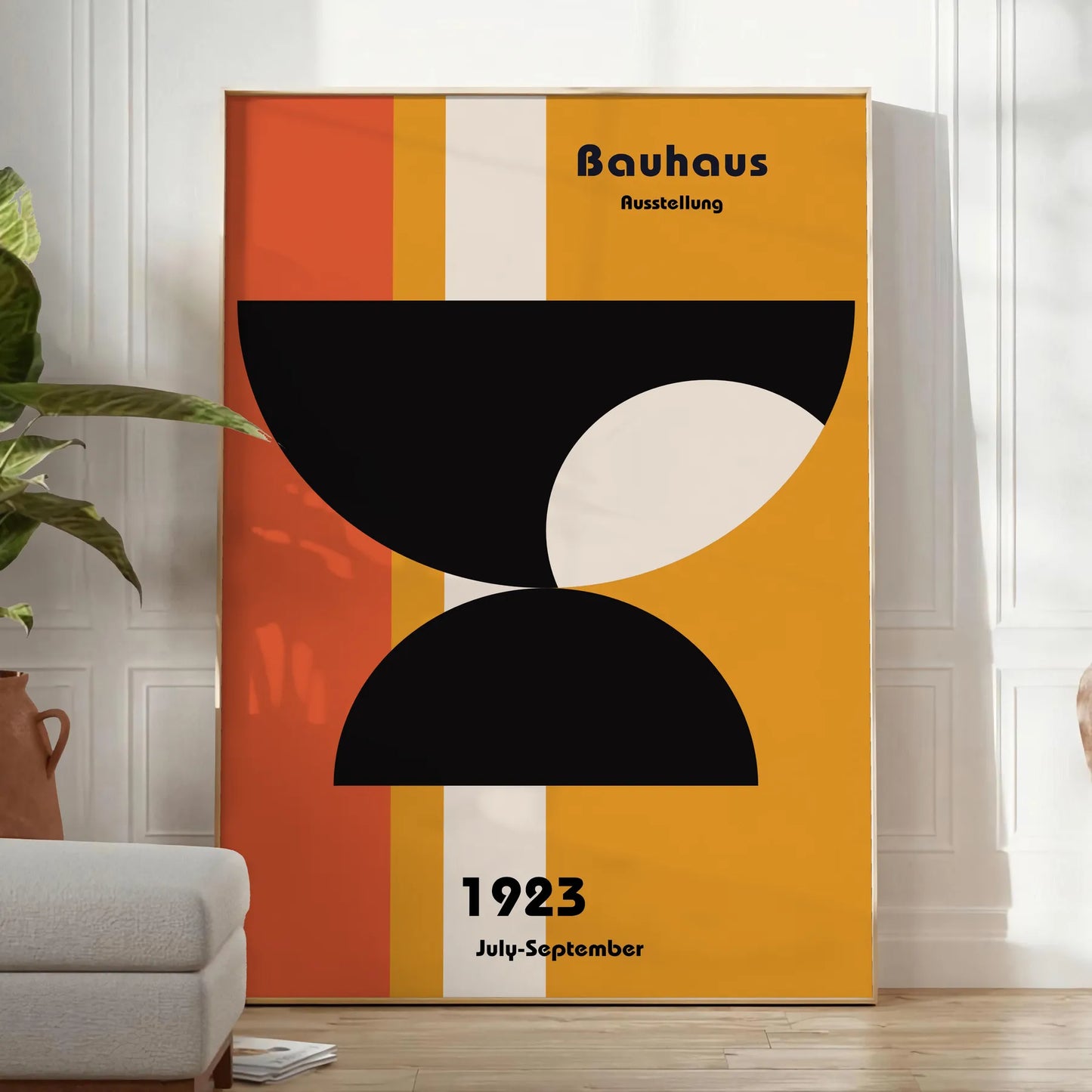 space stunning Bauhaus art poster perfect room captivating wall unique gift design lovers decor sizes A4 cm A0 creativity today
