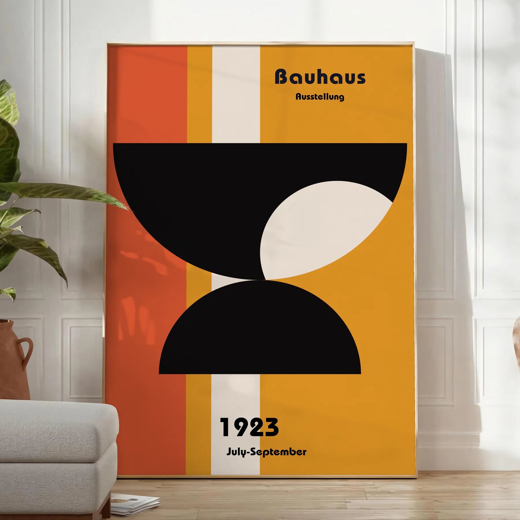 space stunning Bauhaus art poster perfect room captivating wall unique gift design lovers decor sizes A4 cm A0 creativity today