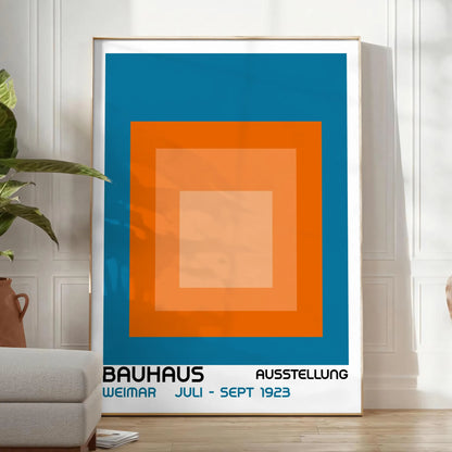 space Bauhaus art print stunning wall poster modernist elegance unique artwork thoughtful gift vibrant design timeless touch decor unframed versions style