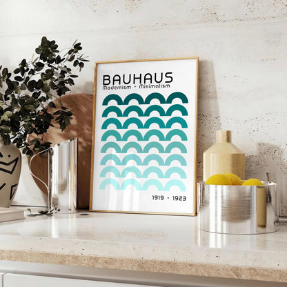 timeless elegance Bauhaus art black white poster exquisite wall artwork ideal gift enthusiasts modern decor space prints available framed frameless options