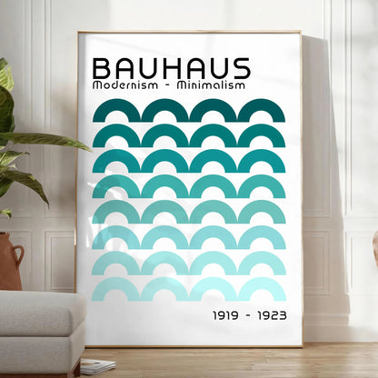 timeless elegance Bauhaus art black white poster exquisite wall artwork ideal gift enthusiasts modern decor space prints available framed frameless options